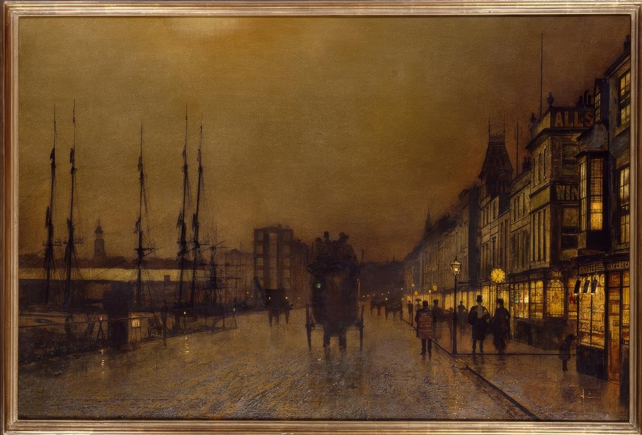J.A. Grimshaw, Glasgow door John Atkinson Grimshaw