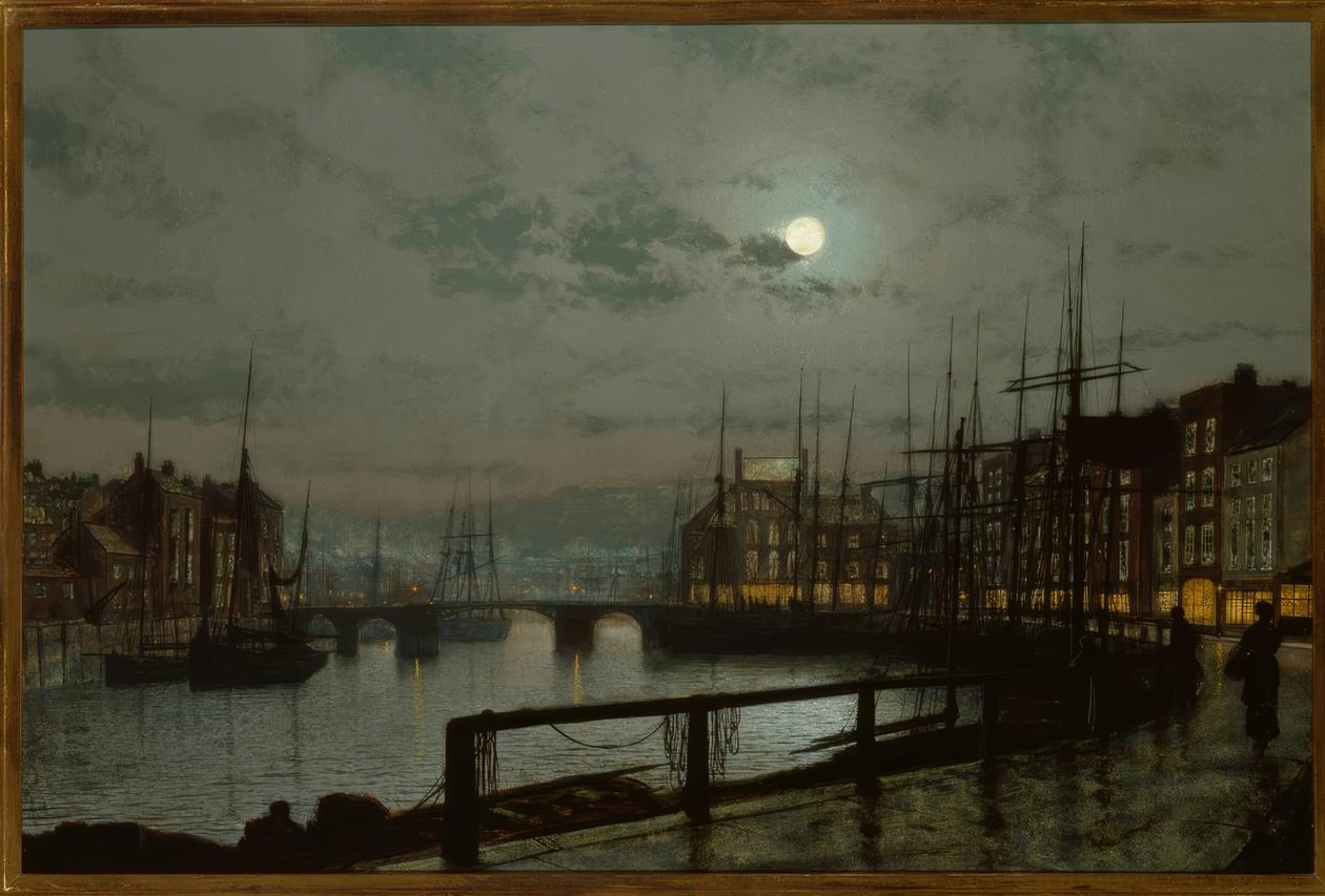 J.A. Grimshaw, Whitby door John Atkinson Grimshaw