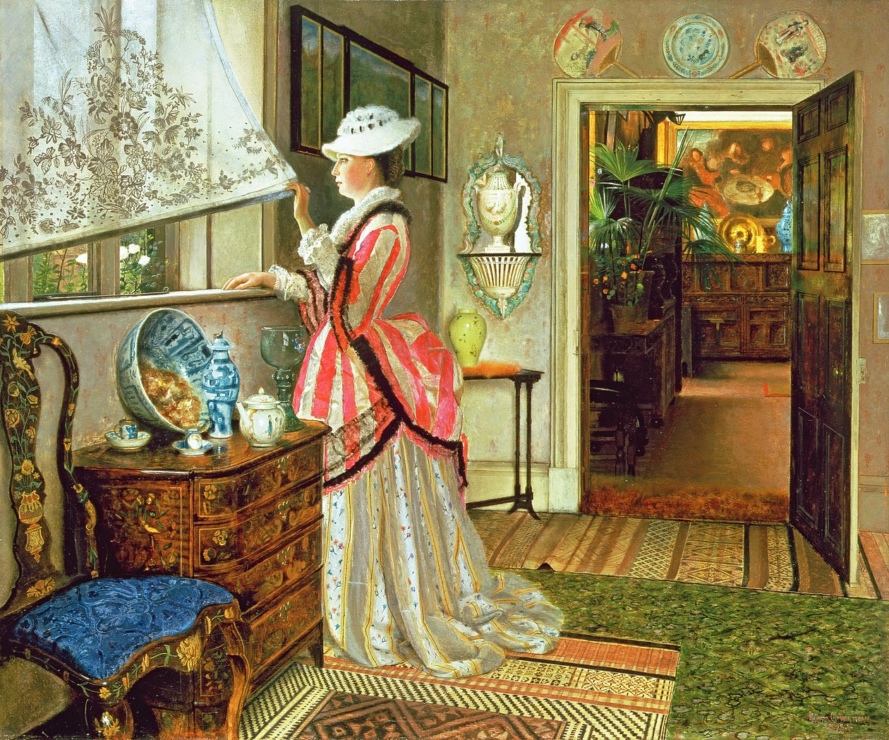 Zomer door John Atkinson Grimshaw