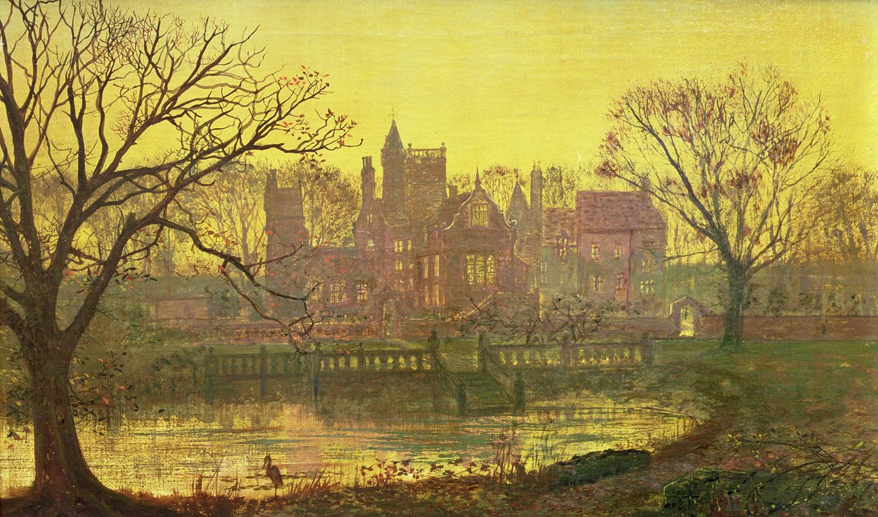 De Gracht door John Atkinson Grimshaw