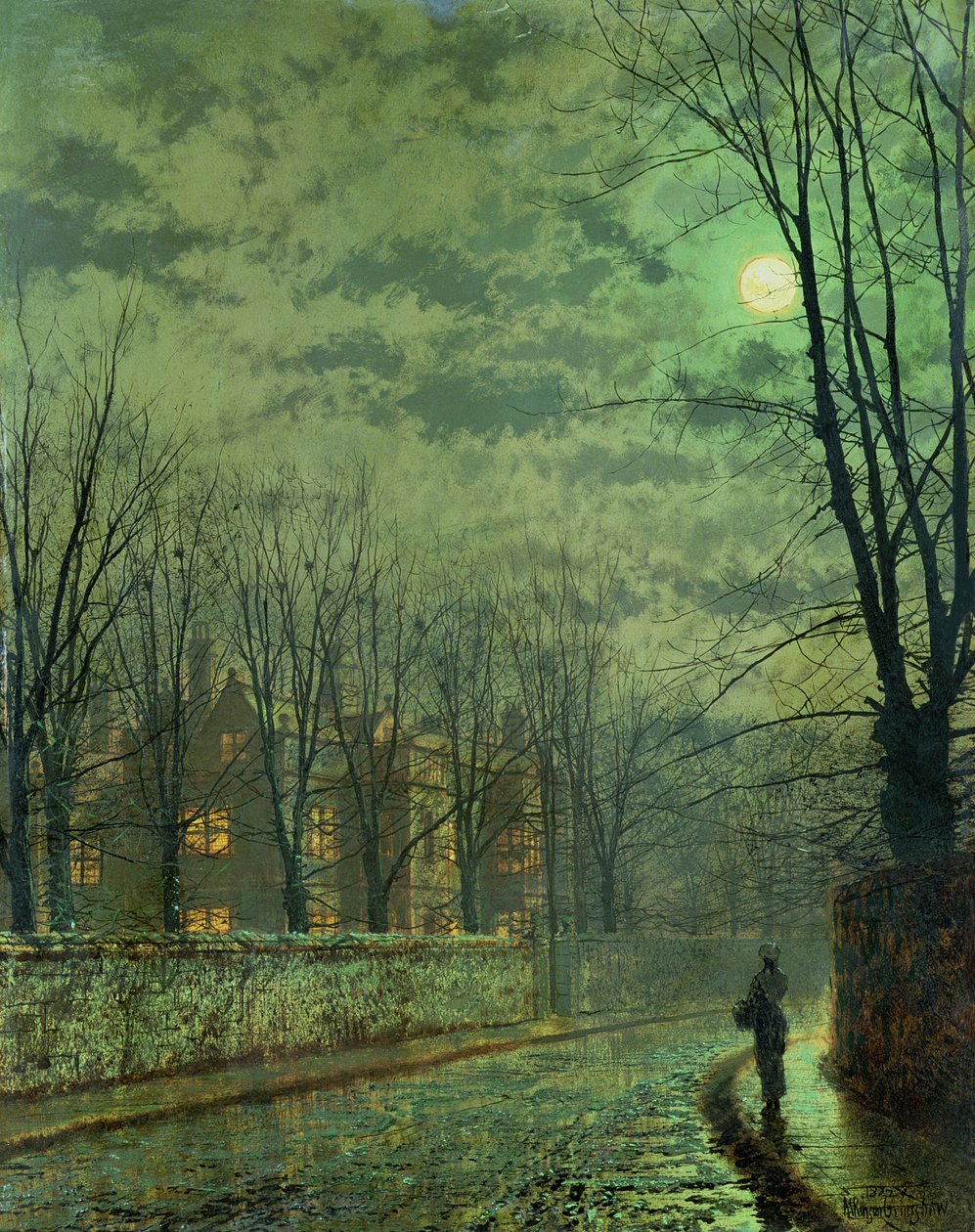 Onbekend Schilderij door John Atkinson Grimshaw