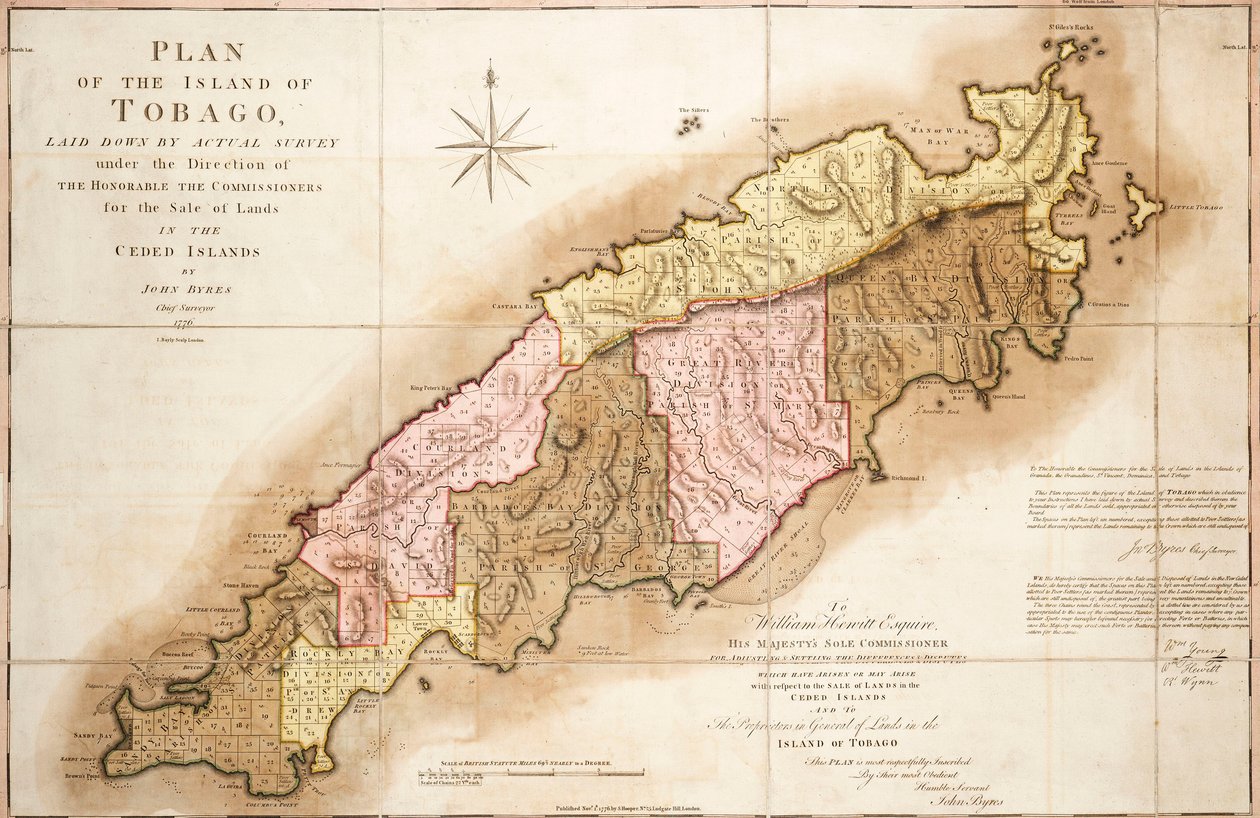 Plan van Tobago door John Bayly