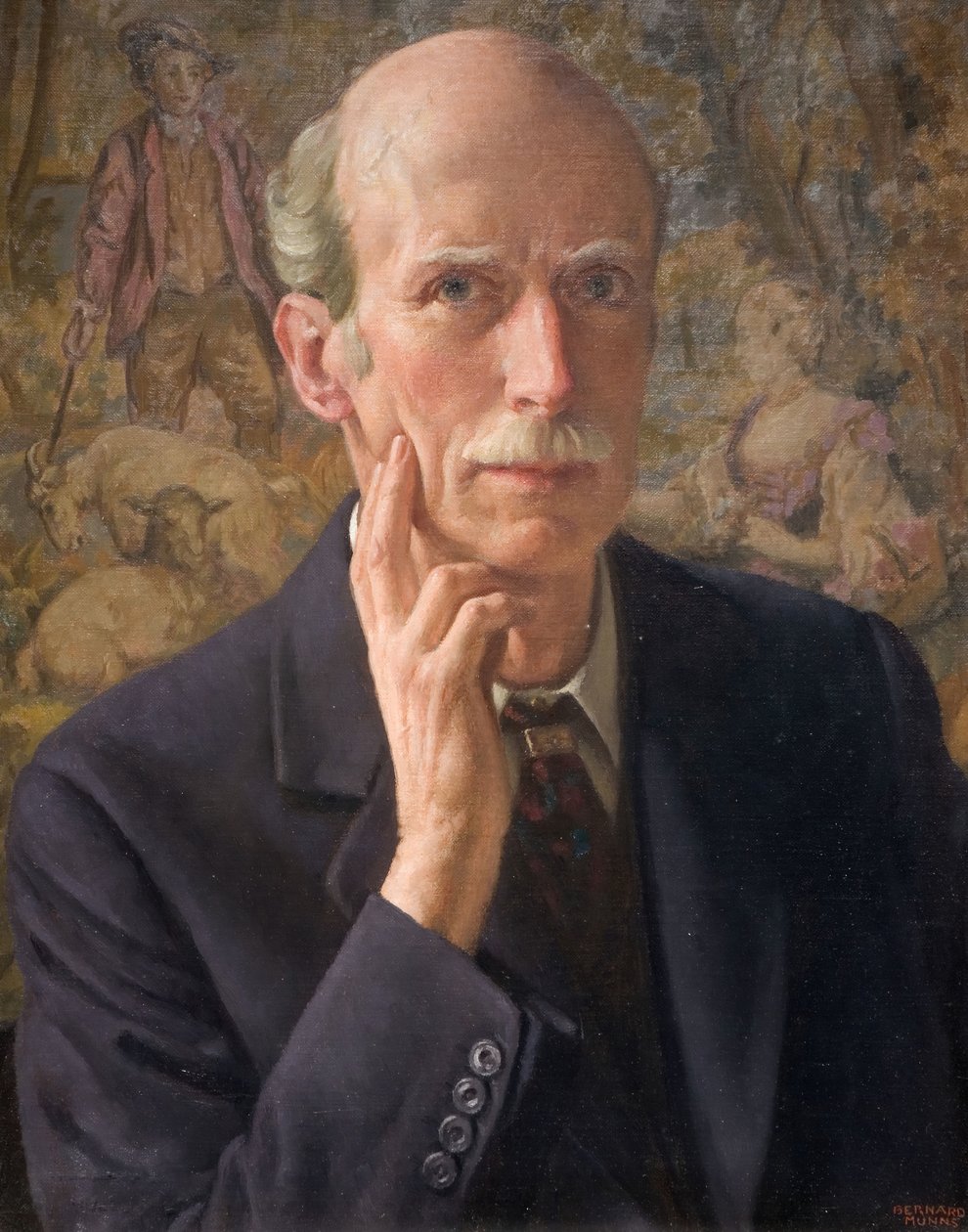 Zelfportret, 1942 door John Bernard Munns