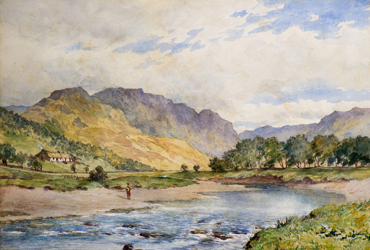 Een Hoogland Landschap door John Blake MacDonald