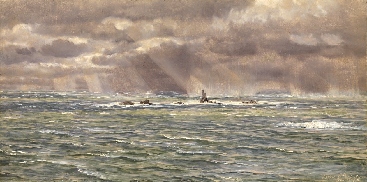 Langschepen, 1872 door John Brett