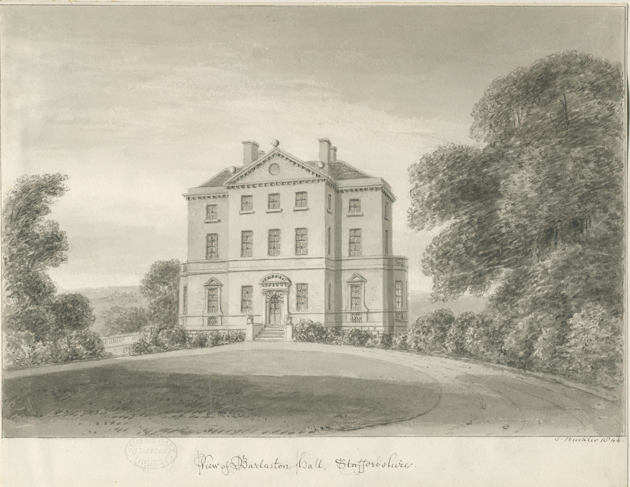 Barlaston Hall door John Buckler