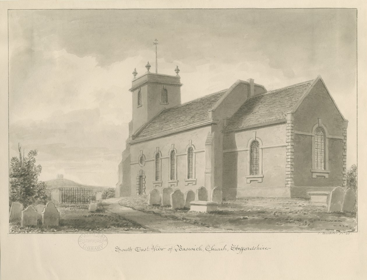 Baswich Kerk door John Buckler