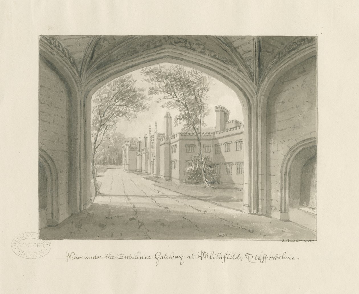 Blithfield Hall door John Buckler