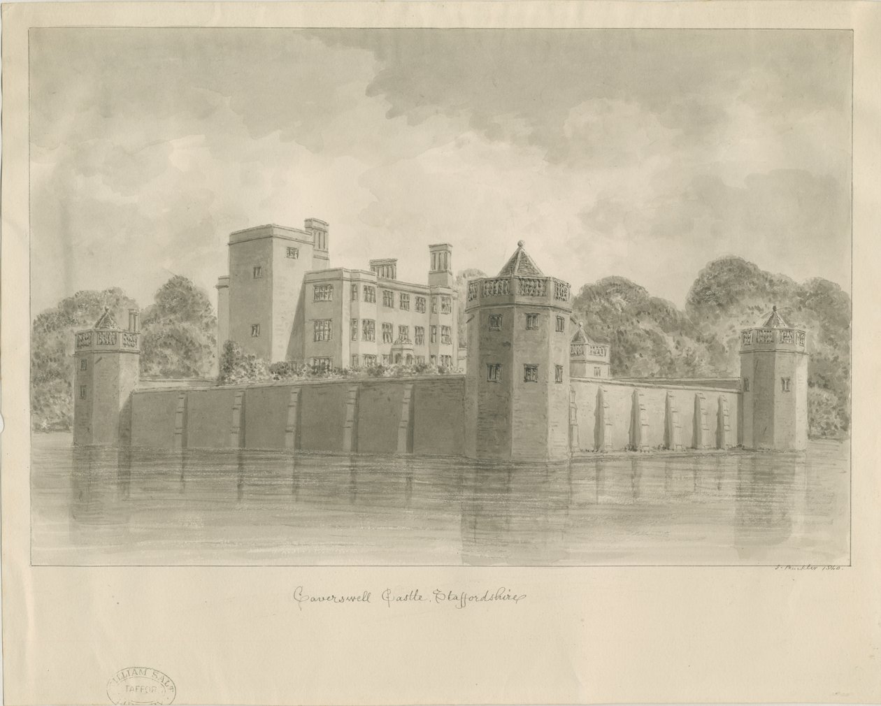 Caverswall Kasteel door John Buckler