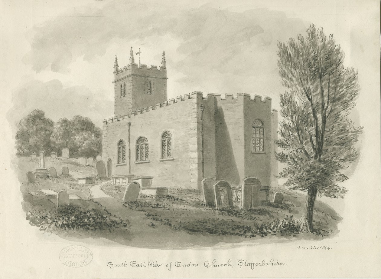 Endon Kerk door John Buckler