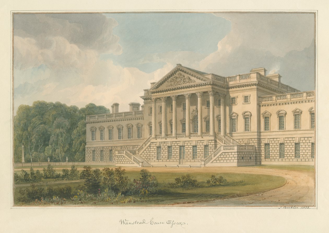 Essex - Wanstead House, 1822 door John Buckler