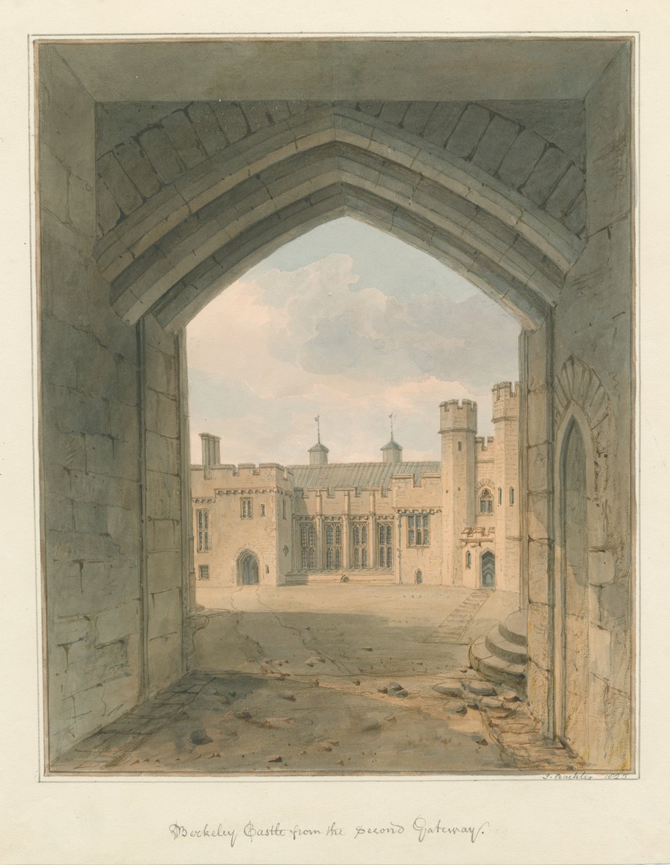 Gloucestershire - Berkeley Kasteel door John Buckler