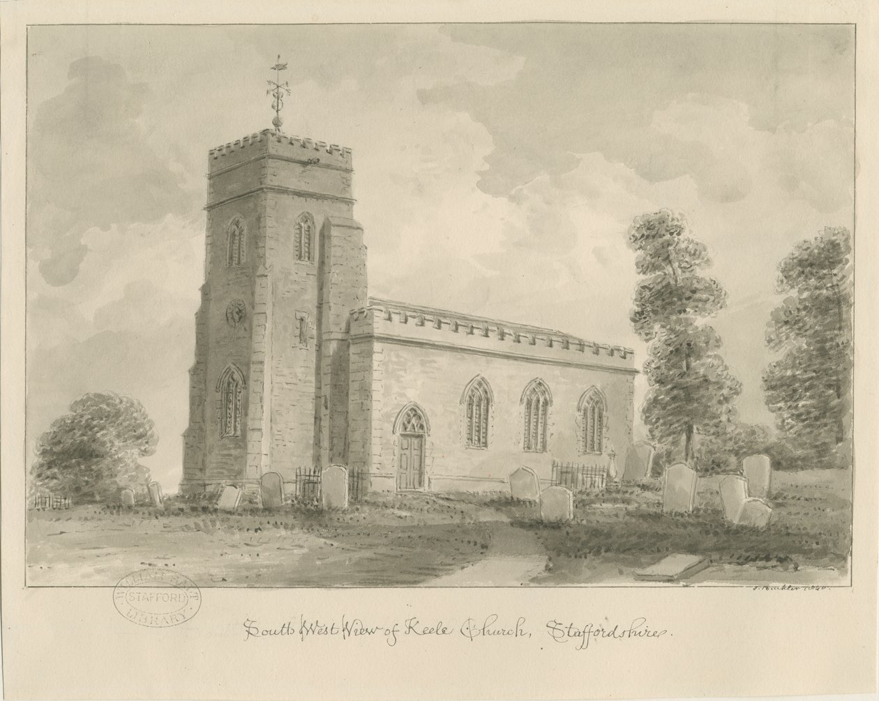 Keele Kerk door John Buckler