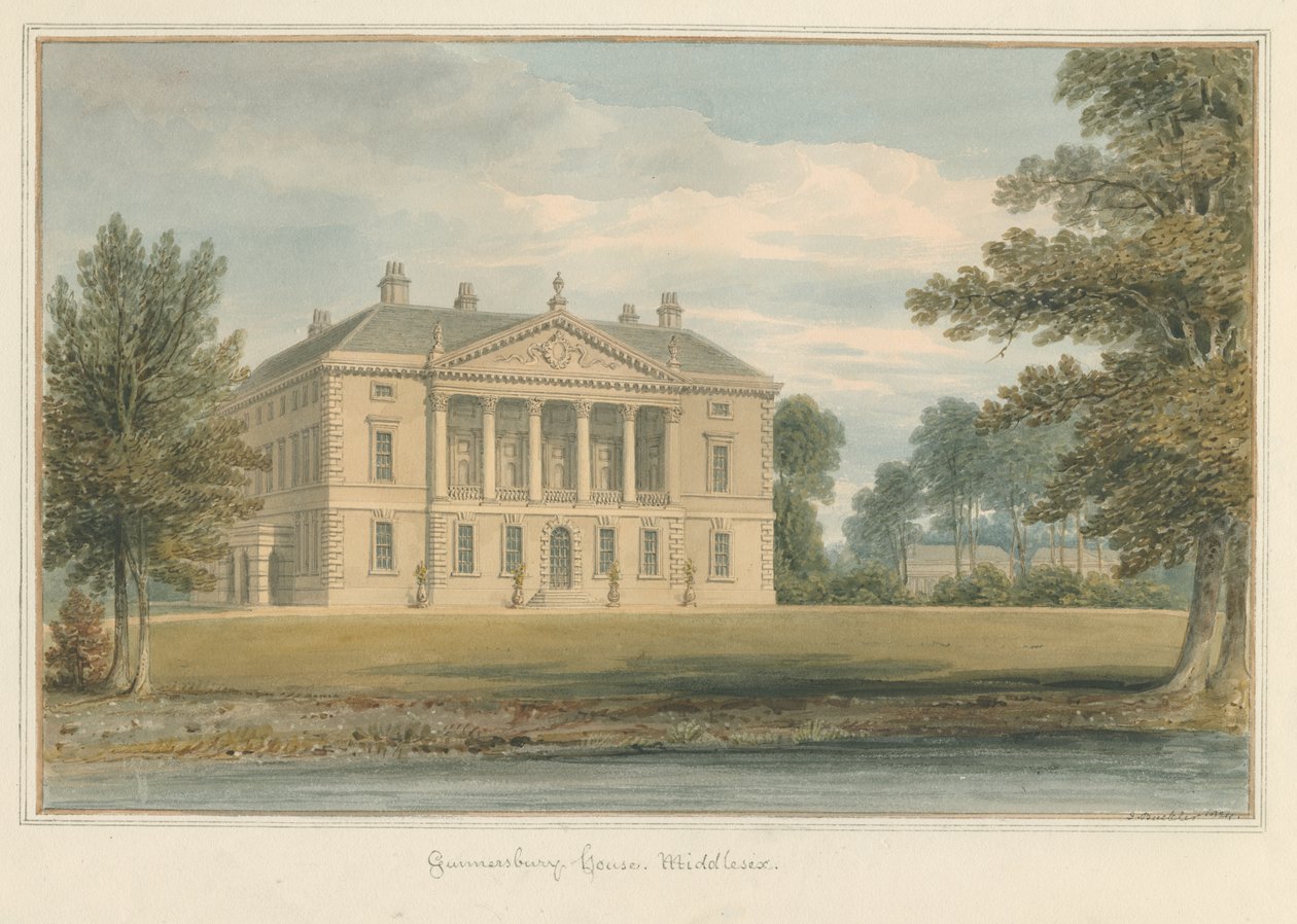 Middlesex - Gunnersbury Huis door John Buckler