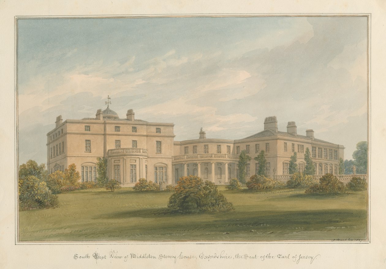 Oxfordshire - Middleton Stoney Huis, 1827 door John Buckler