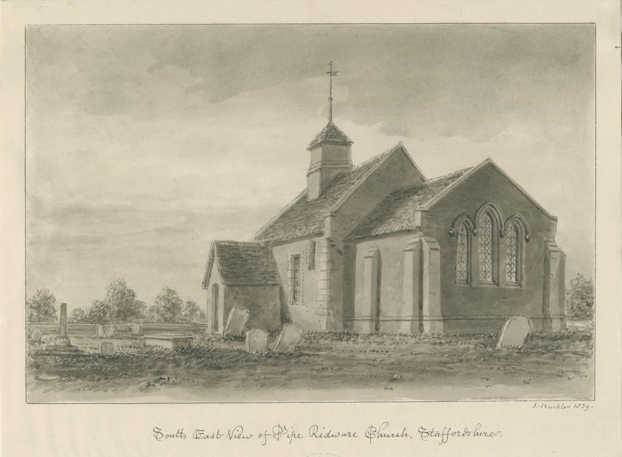 Pipe Ridware Kerk door John Buckler