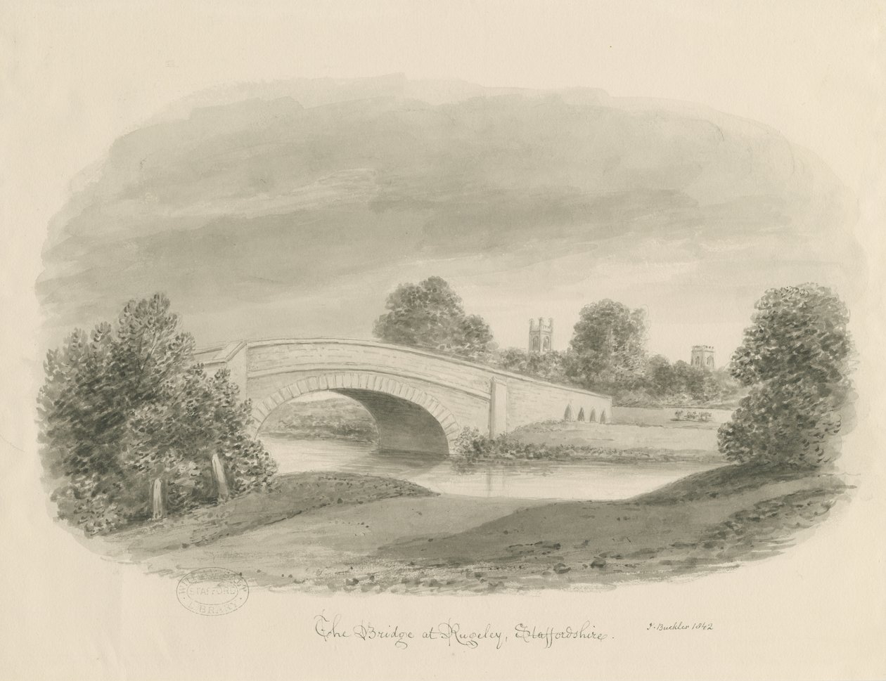Rugeley Stad - Brug door John Buckler