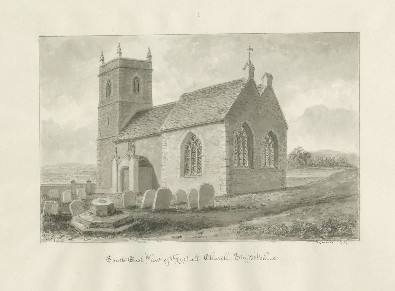 Rushall Kerk door John Buckler