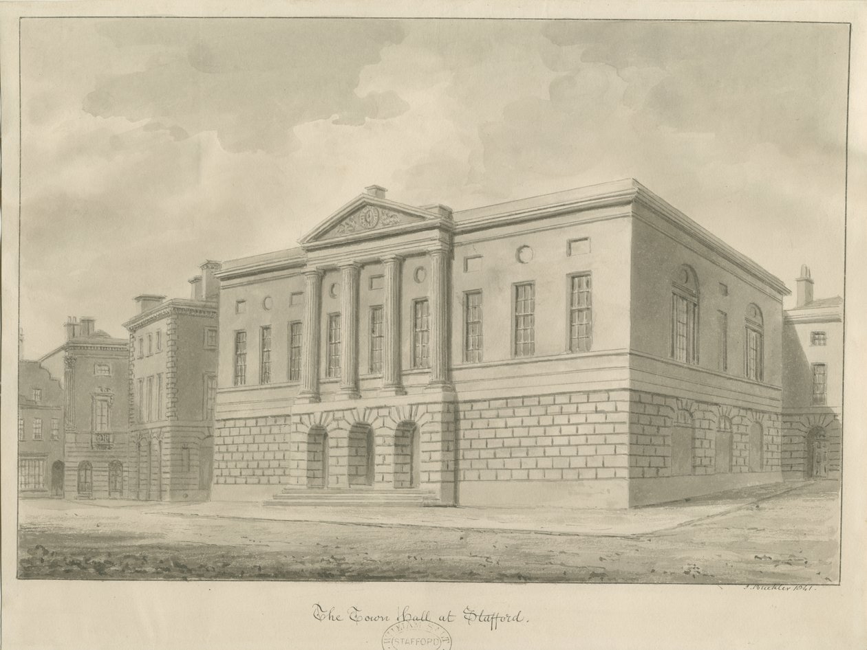 Stafford - Shire Hall door John Buckler