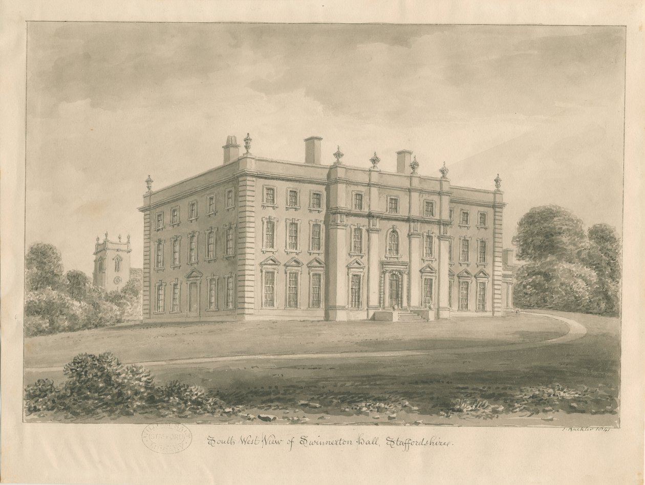 Swynnerton Hall door John Buckler