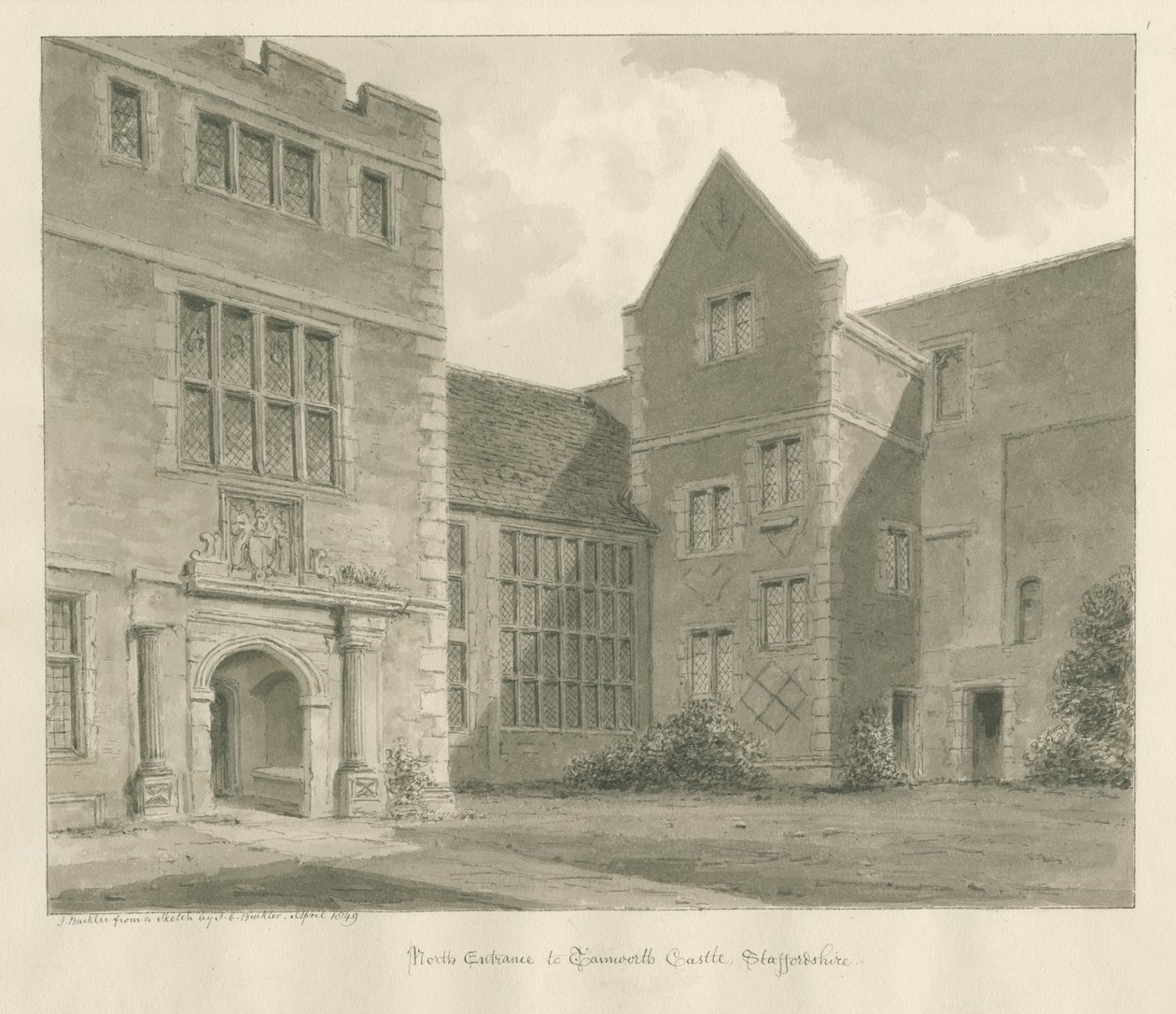 Tamworth Kasteel door John Buckler