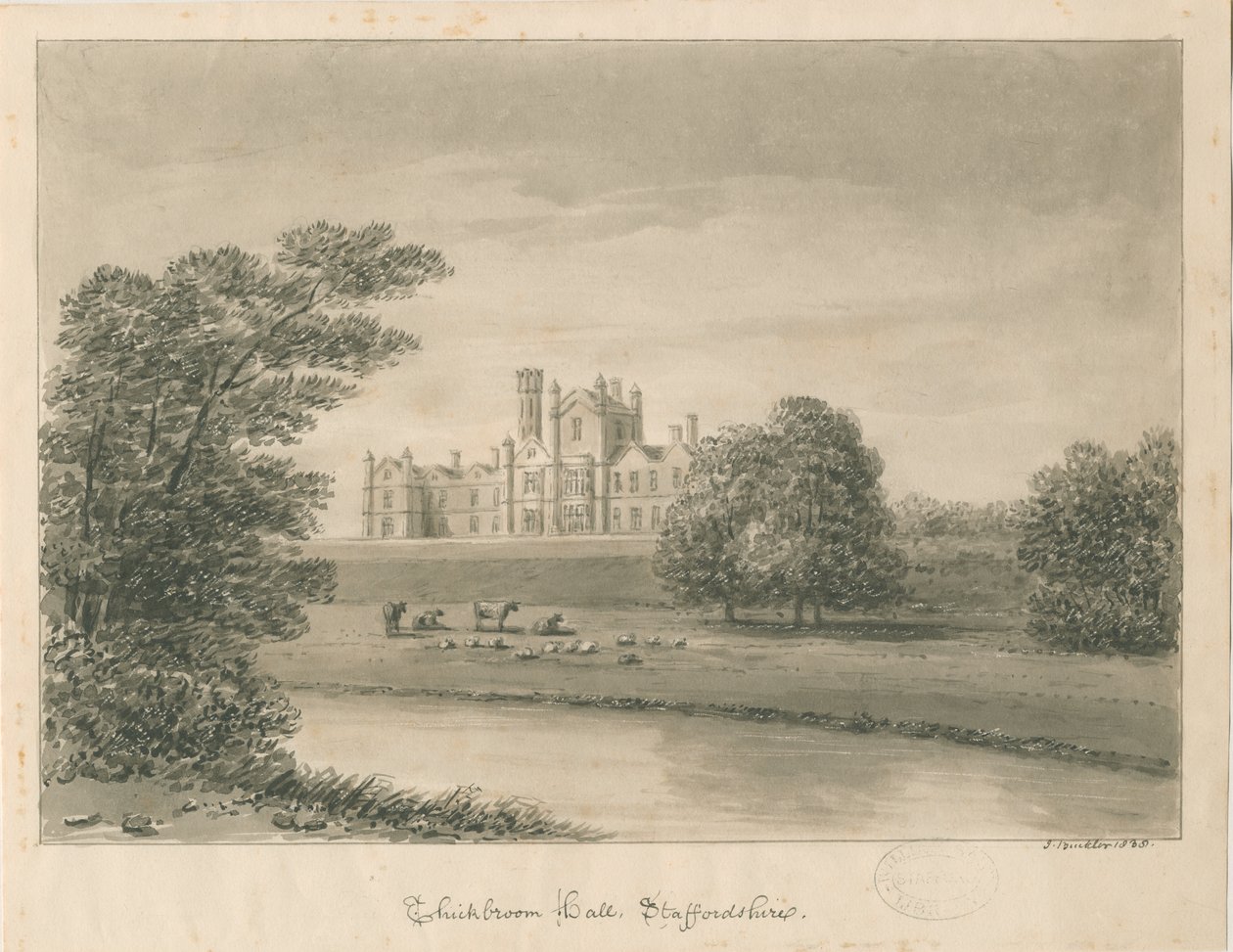 Thickbroom Hall [Manley Hall] door John Buckler