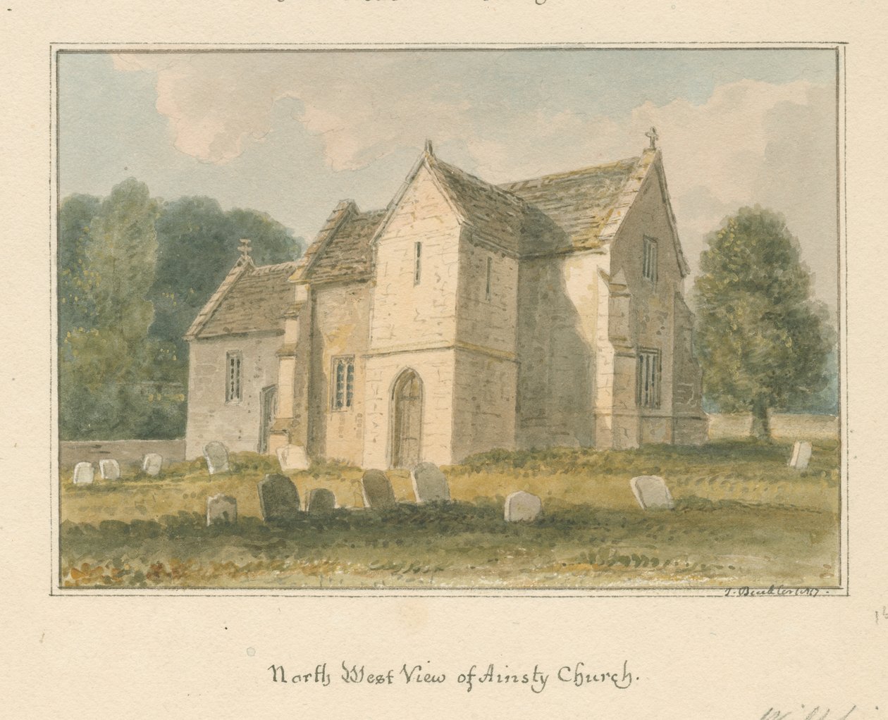 Wiltshire - Ansty - Kerk, 1817 door John Buckler