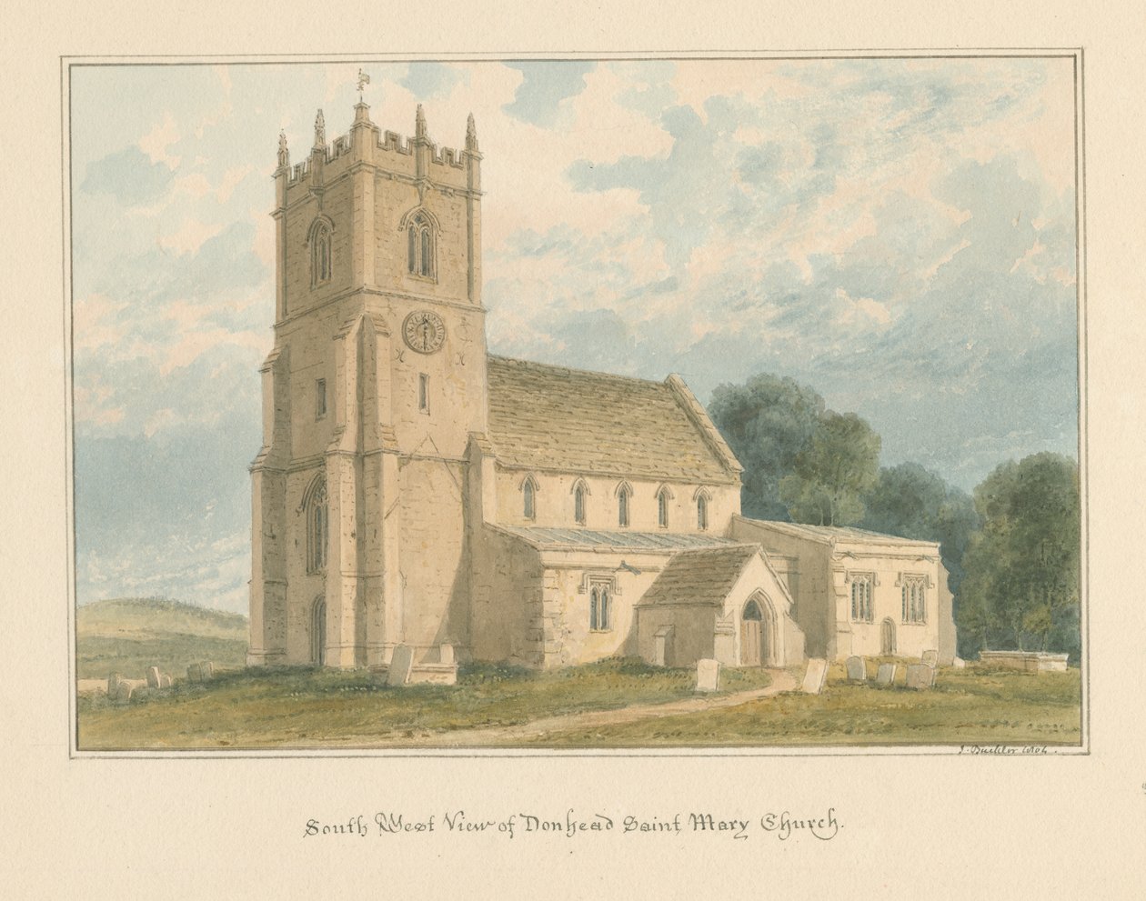 Wiltshire - Donhead Saint Mary Kerk, 1804 door John Buckler