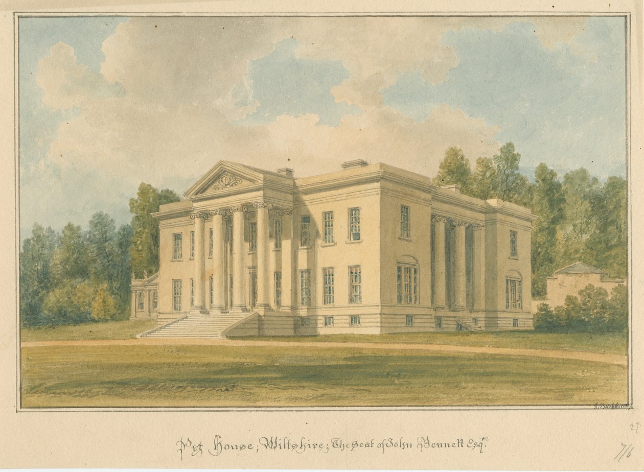 Wiltshire - Pyt House door John Buckler
