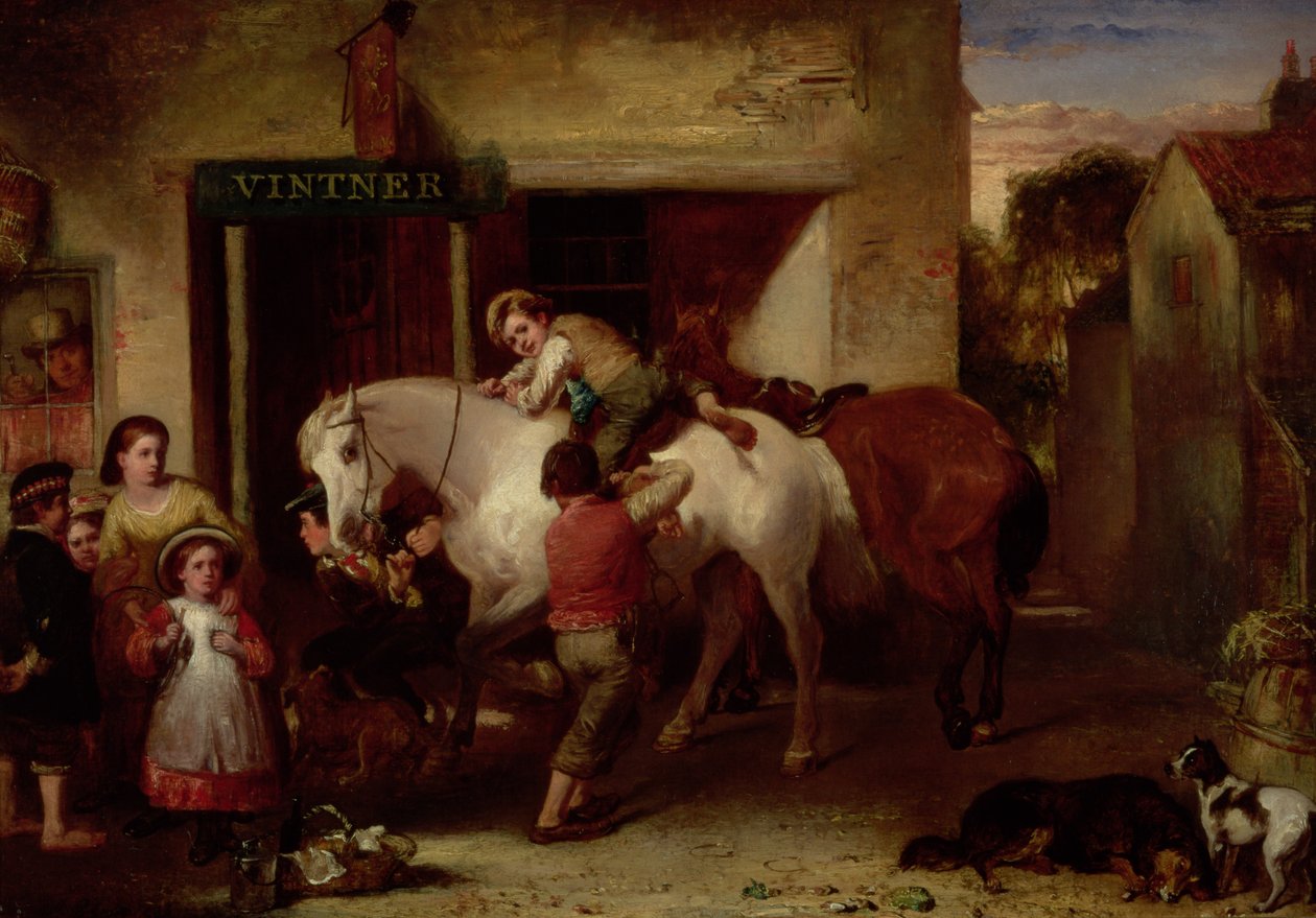 De Wijnhandelaar, 1886 door John Burr