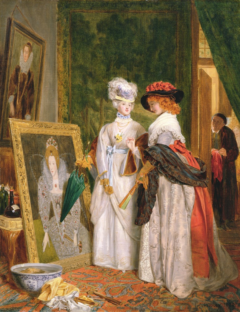Critici over kostuum, mode verandert door John Callcott Horsley