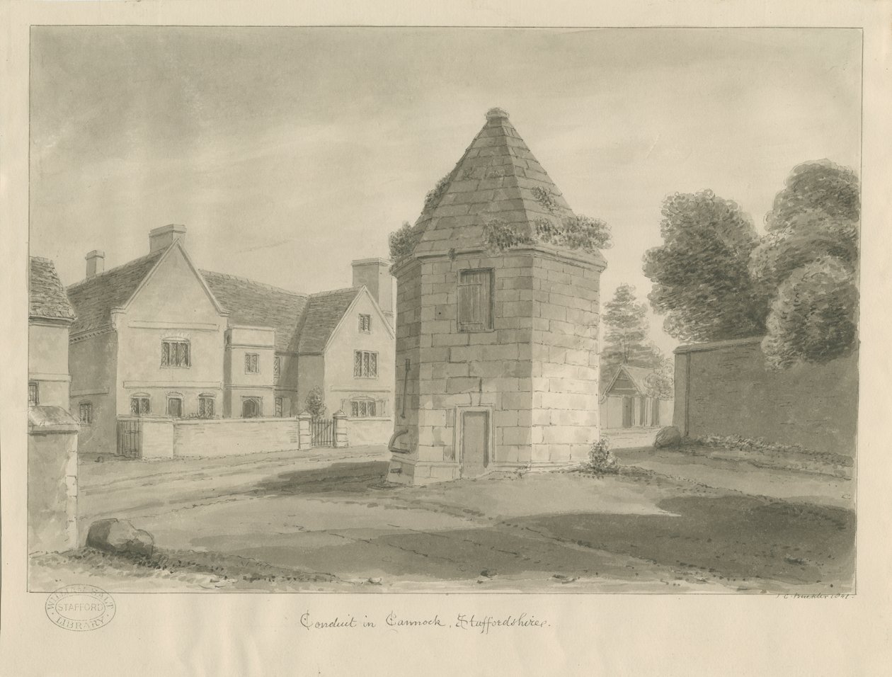 Cannock Stad - Waterleiding door John Chessell Buckler
