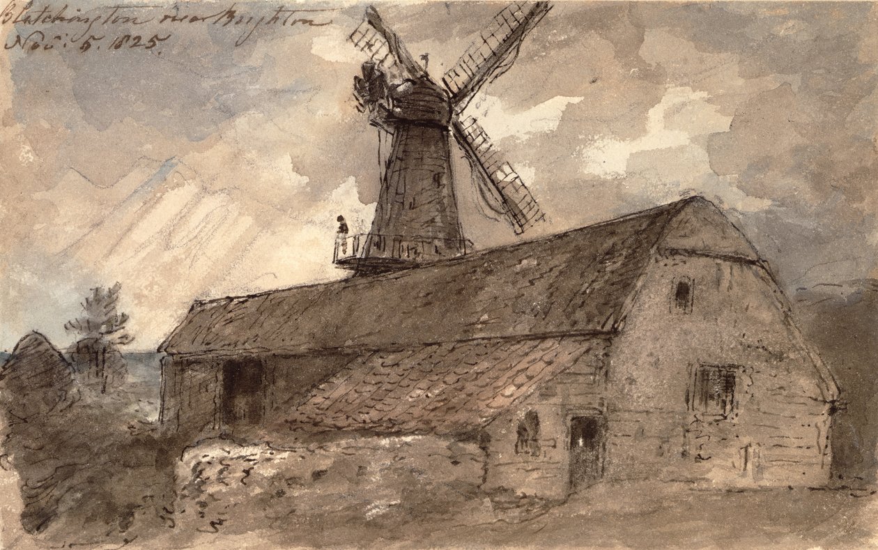 Blatchington nabij Brighton door John Constable
