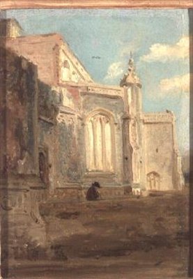 Kerk van East Bergholt door John Constable