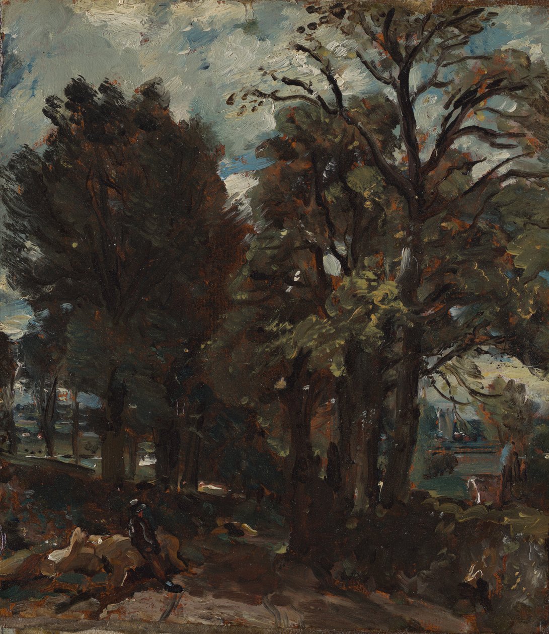 Fen Lane, East Bergholt door John Constable