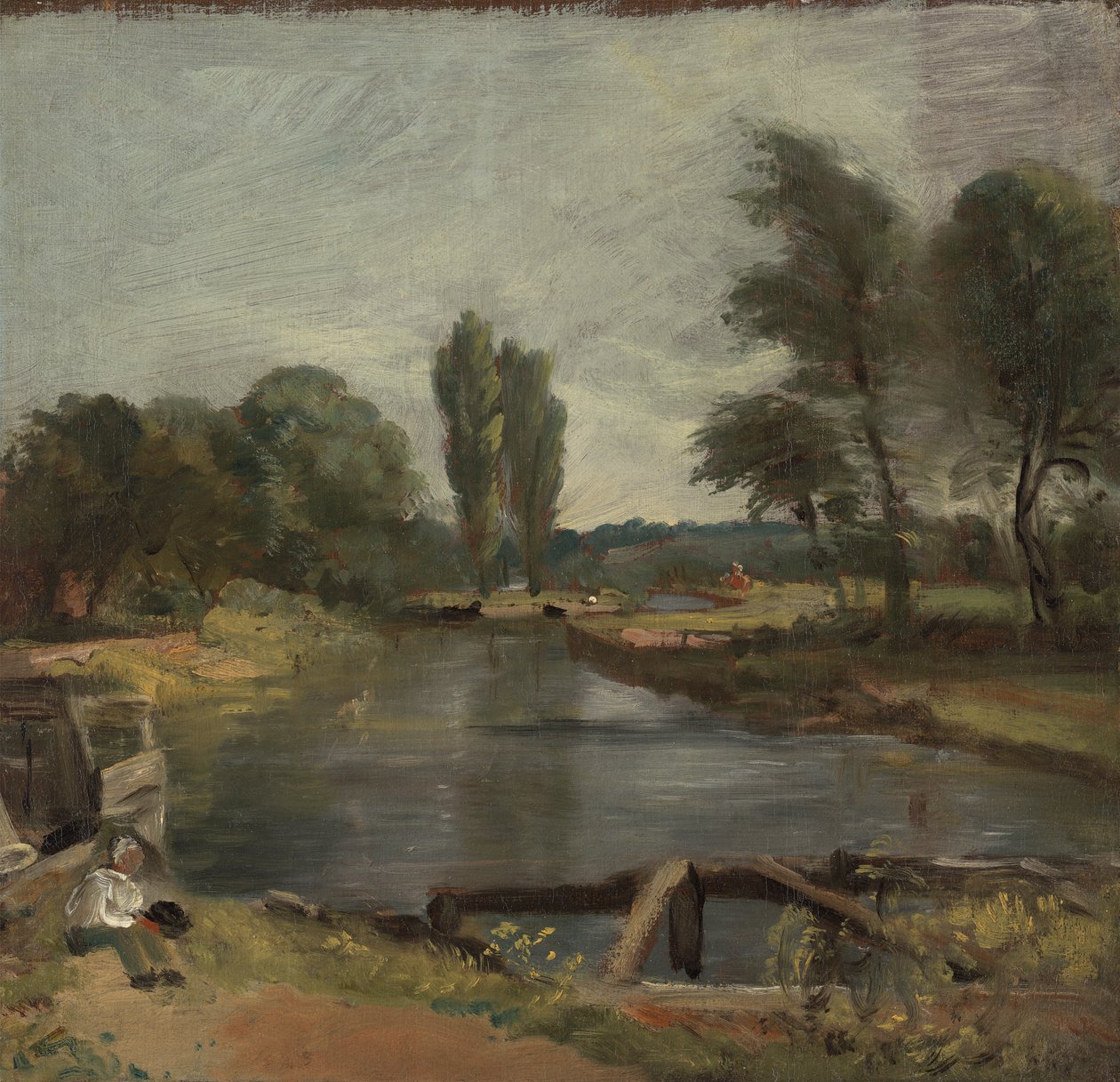 Flatford Lock door John Constable