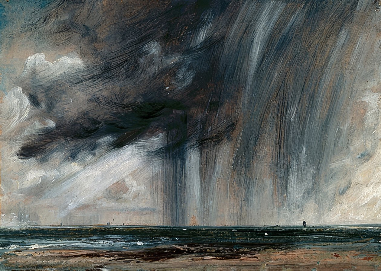 Onweer boven de zee. Rond 1824-26 door John Constable