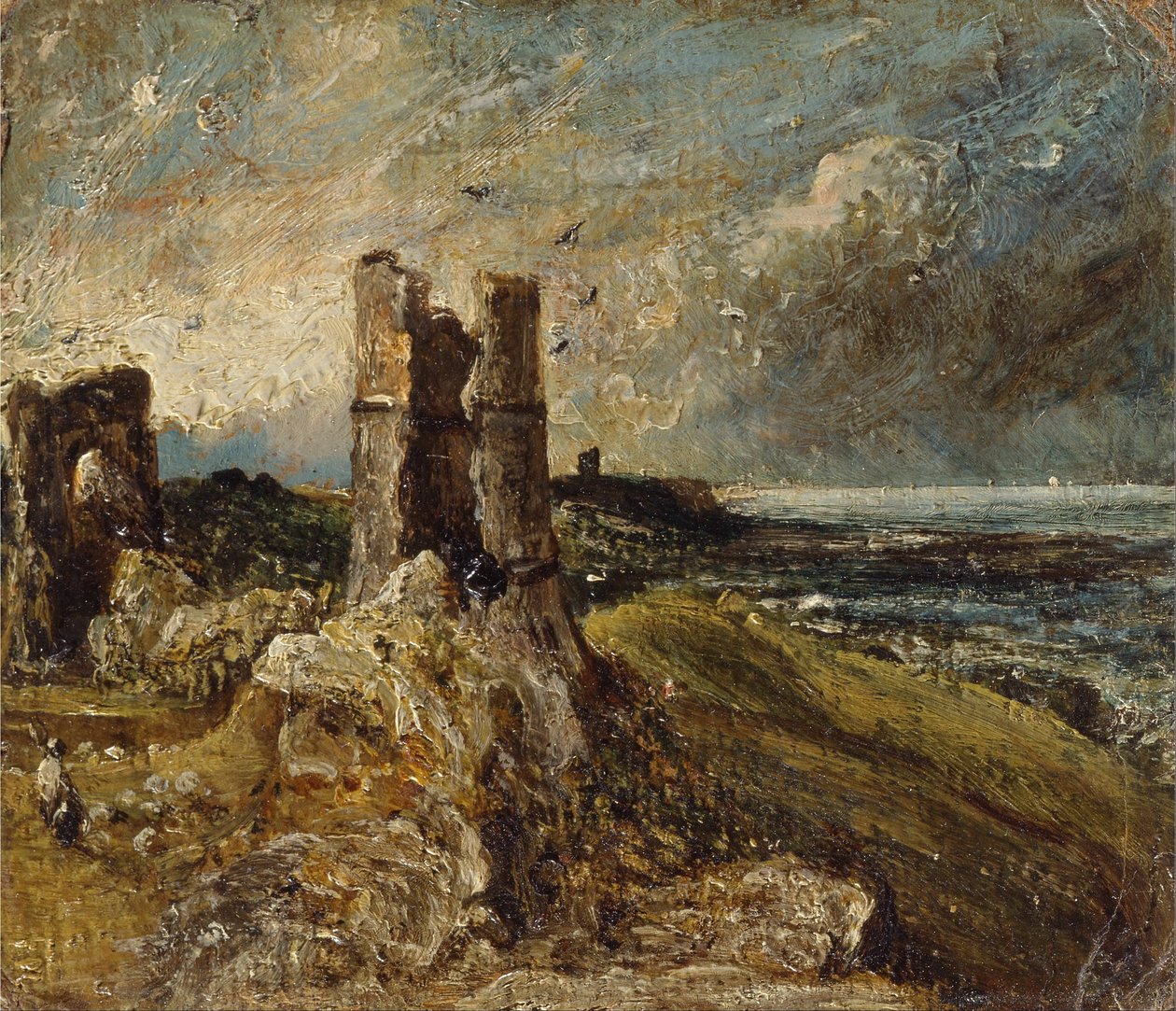 Kasteel Hadleigh door John Constable