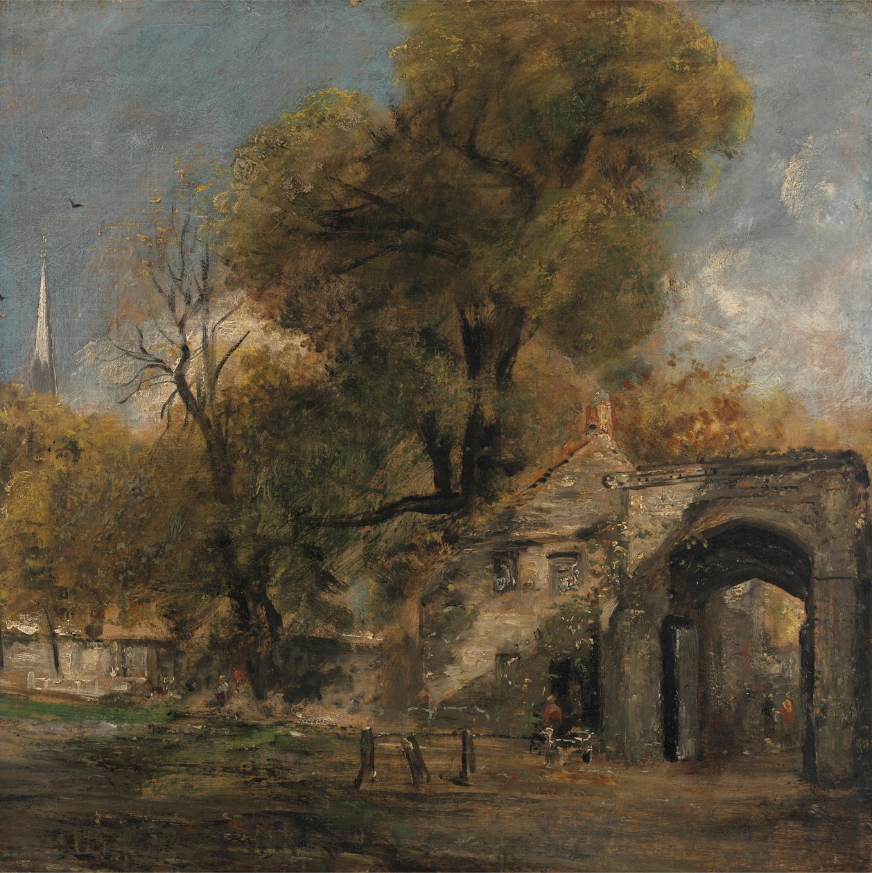 Harnham Gate, Salisbury door John Constable