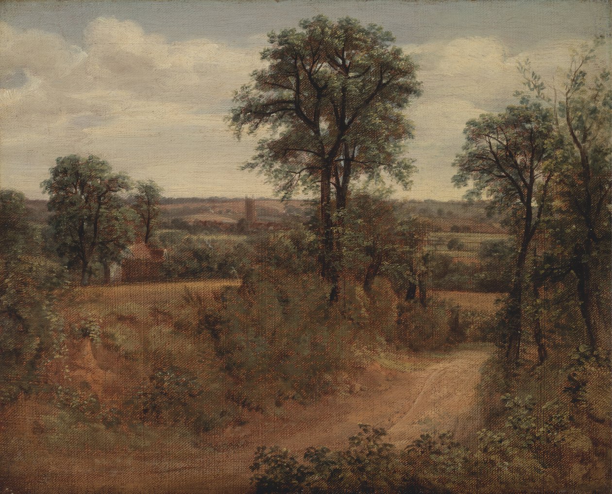 Pad bij Dedham, 1802 door John Constable