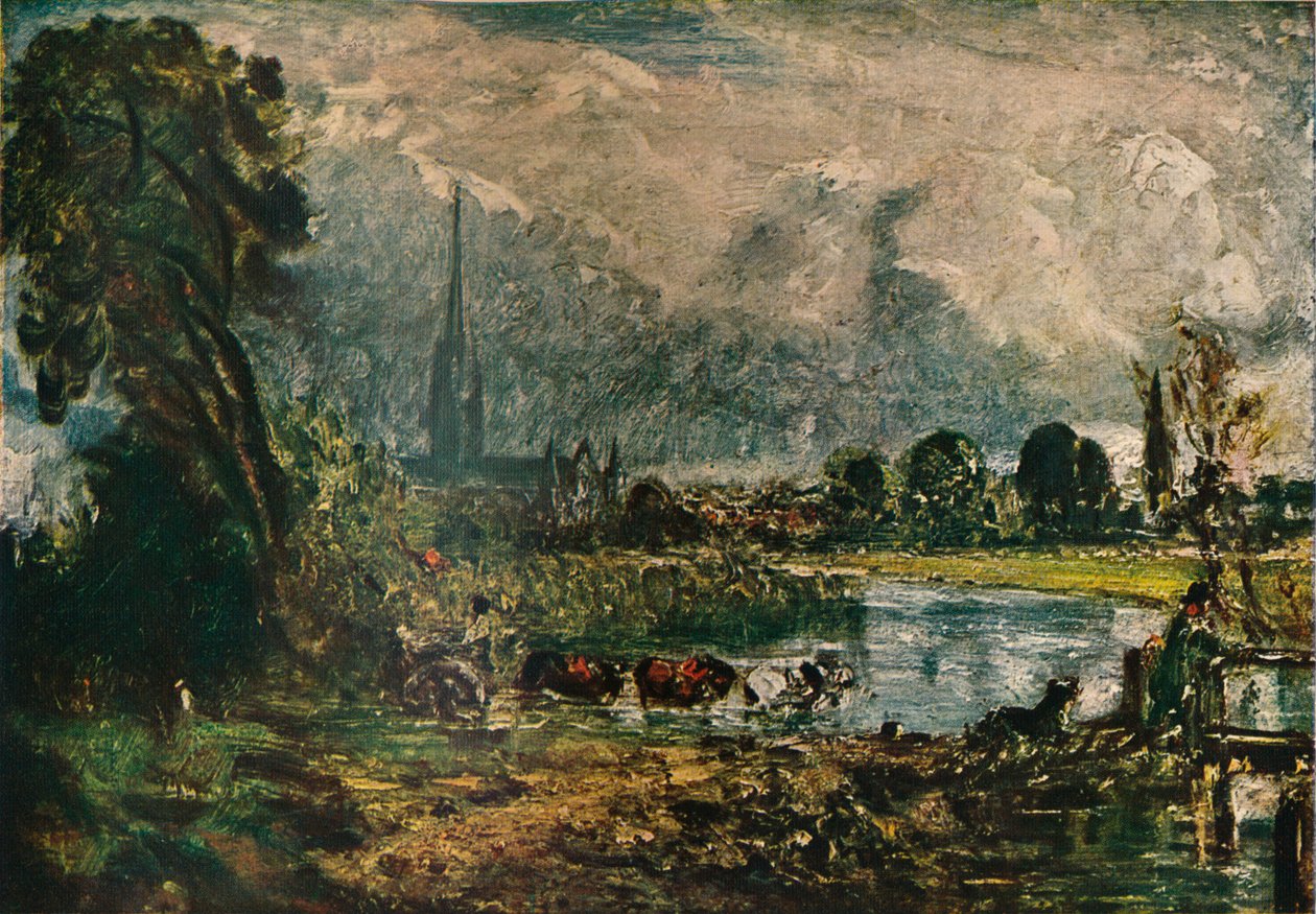 Salisbury Cathedral, ca. 1829. 1911 door John Constable