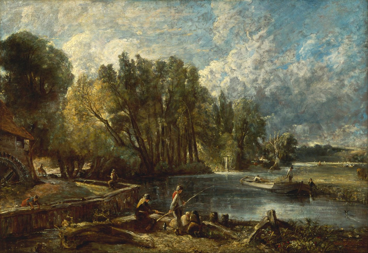Molen van Stratford door John Constable