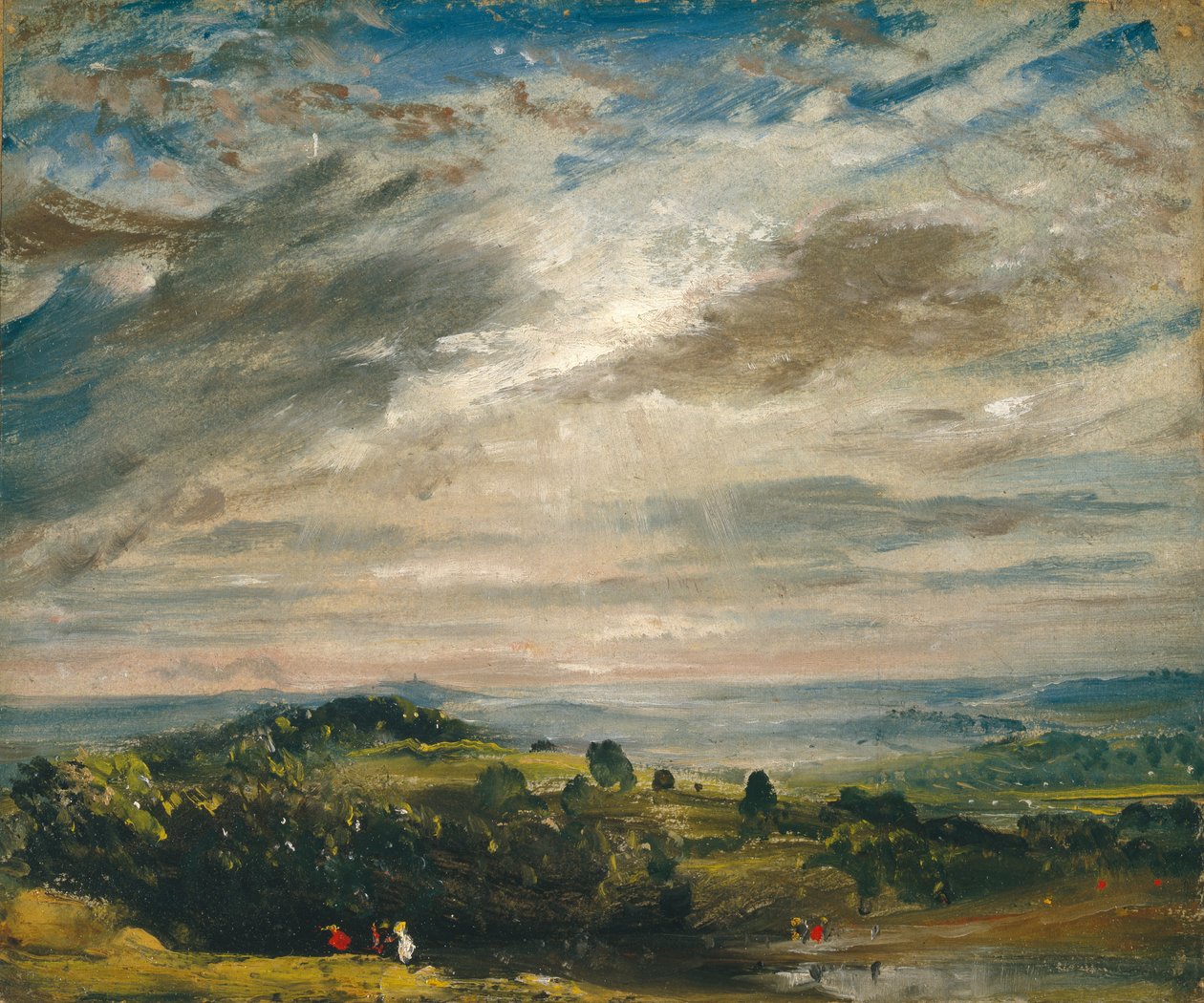 Uitzicht vanaf Hampstead Heath, richting Harrow door John Constable