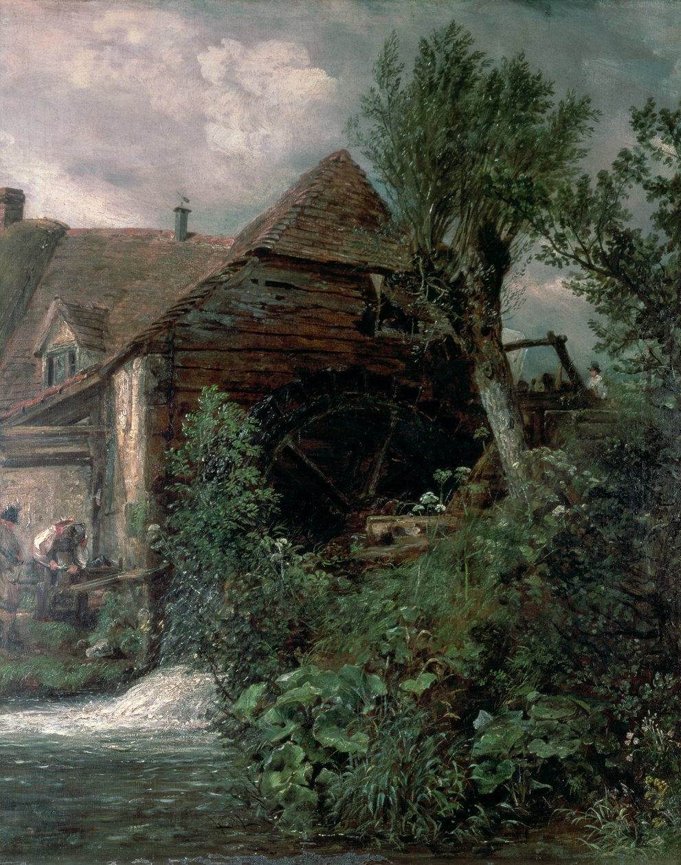 Watermolen in Gillingham, Dorset door John Constable