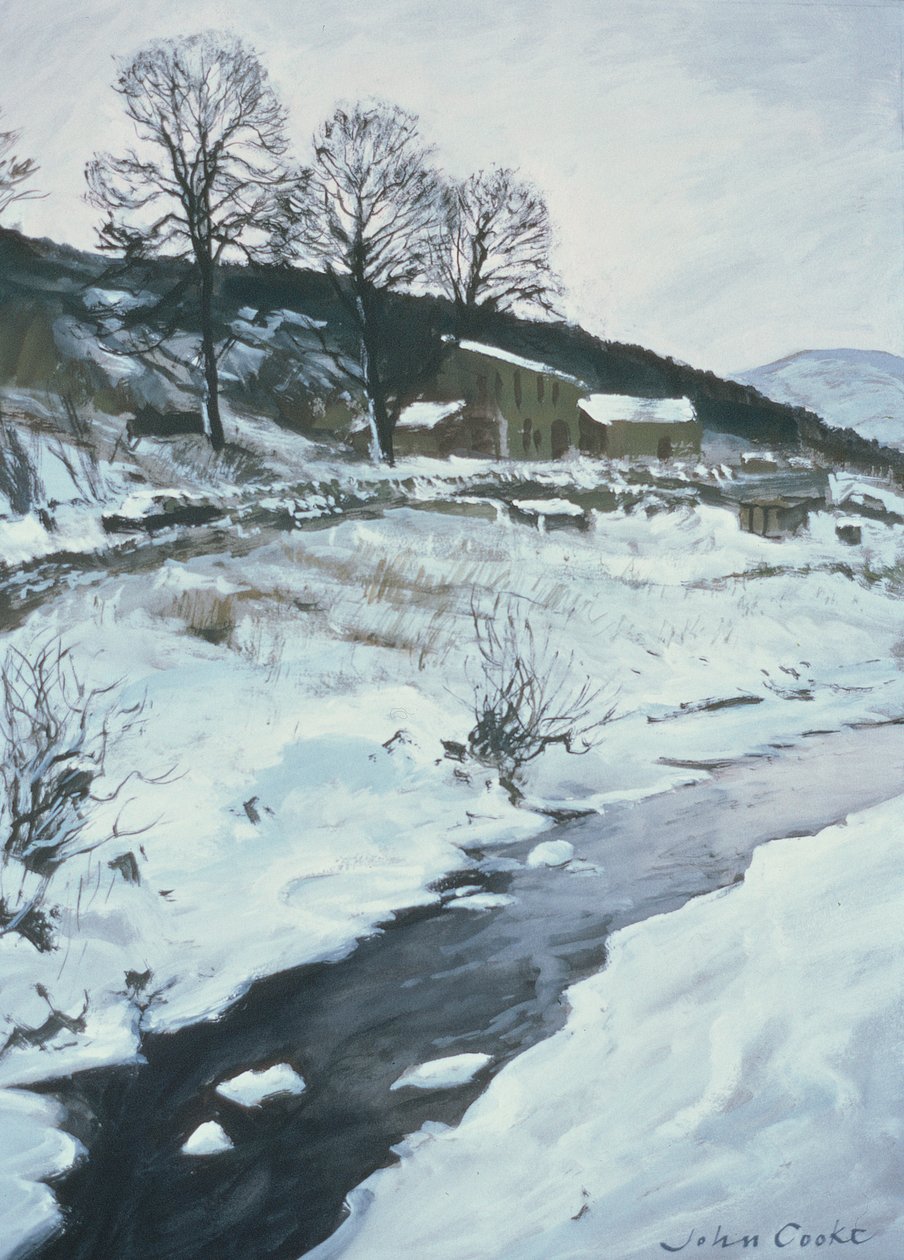 Vanaf Ewegales Bridge, 1998 door John Cooke