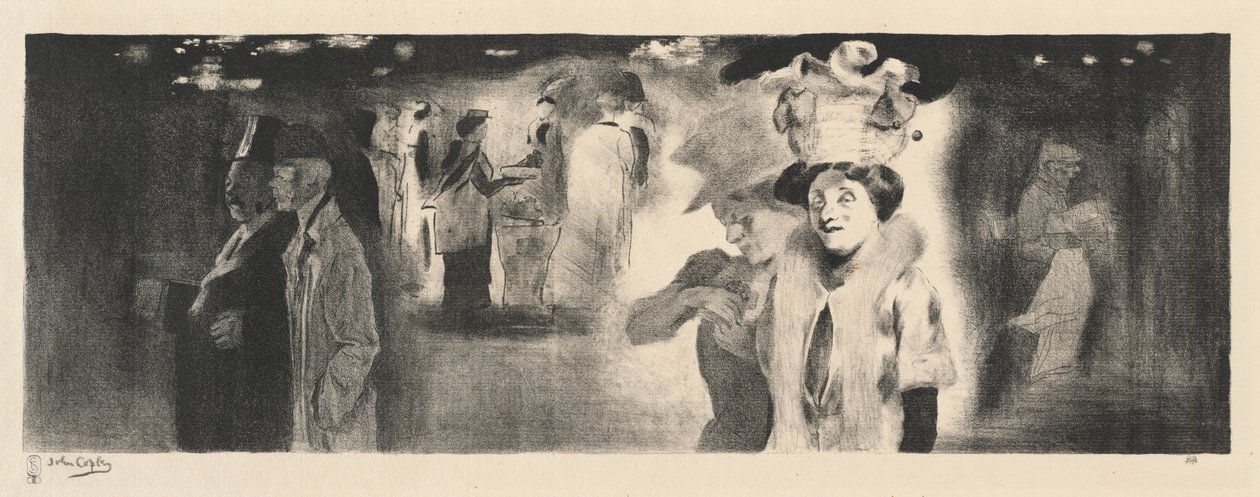 Een nachtscène door John Copley