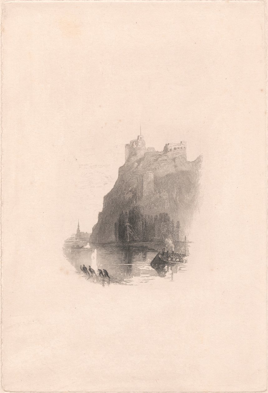 Chateau Gaillard, vanuit het zuiden door John Cousen
