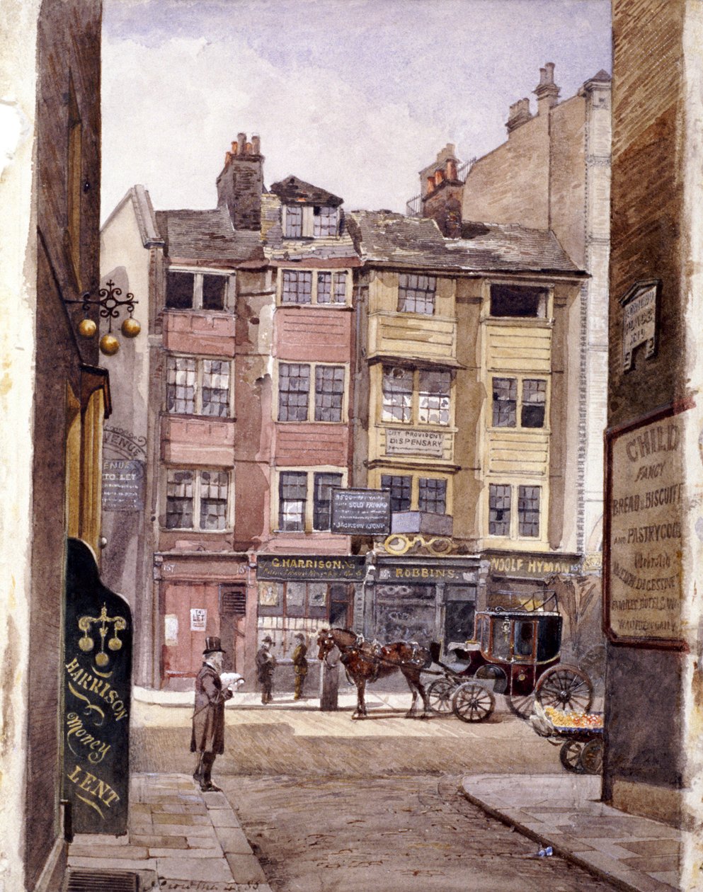 Aldersgate Street, Londen door John Crowther