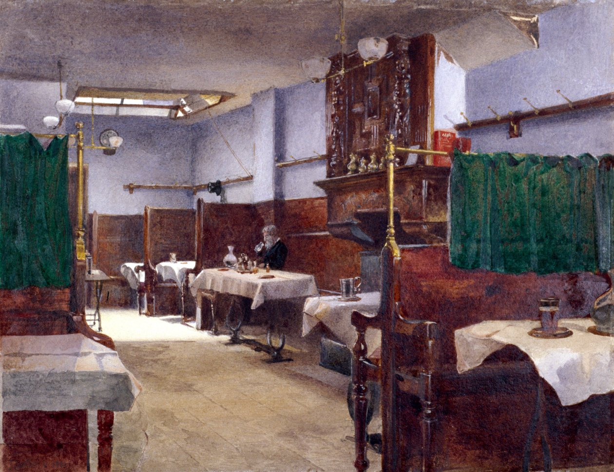 Cock Tavern, Fleet Street, Londen, 1881 door John Crowther