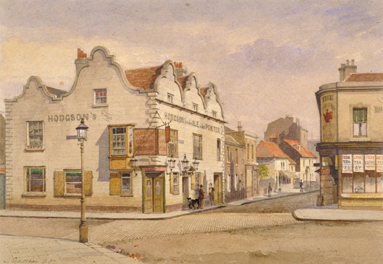 Raven Inn, Battersea, Londen, 1887 door John Crowther